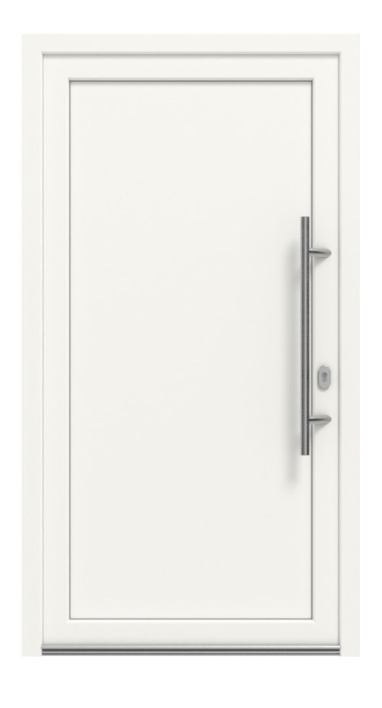 Plastic front door F001 Premium Plus without glass cutout
